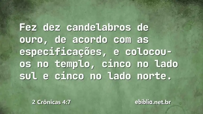 2 Crônicas 4:7