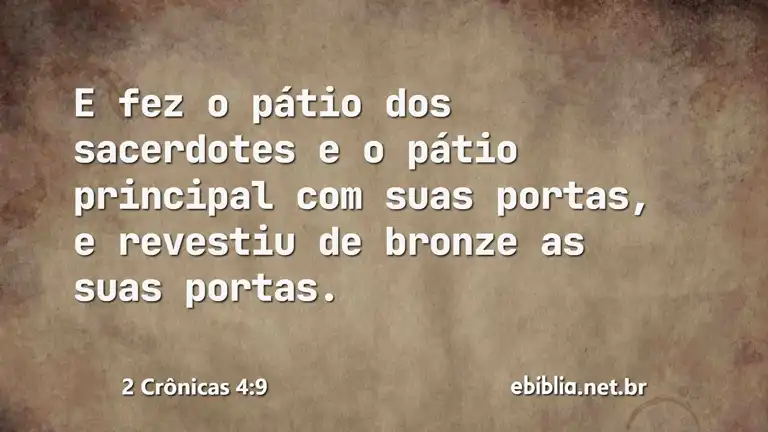 2 Crônicas 4:9