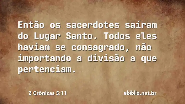 2 Crônicas 5:11