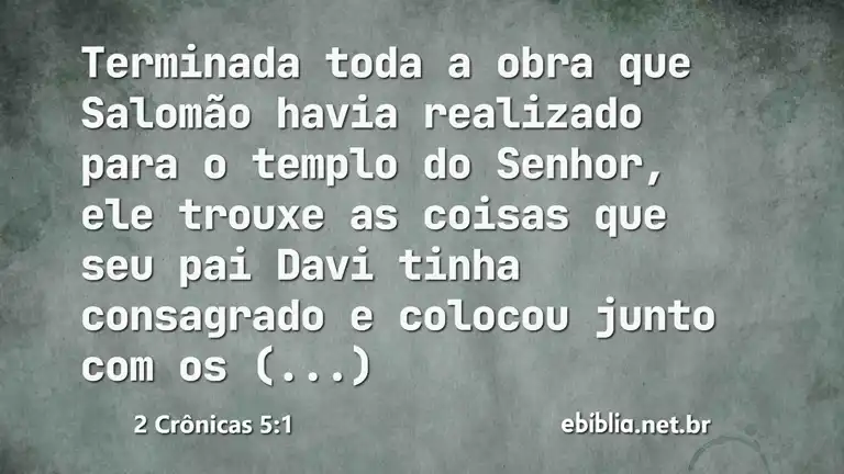 2 Crônicas 5:1