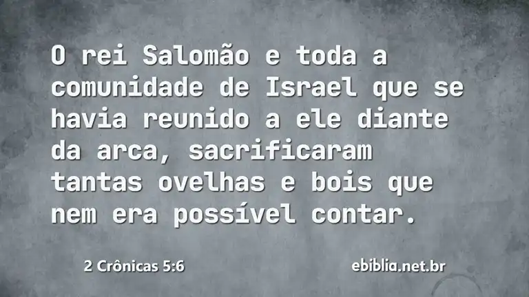 2 Crônicas 5:6