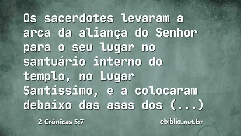 2 Crônicas 5:7