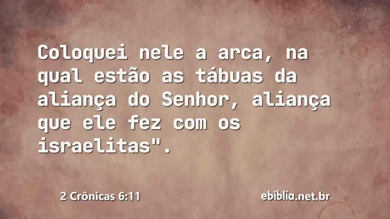 2 Crônicas 6:11