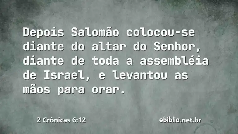 2 Crônicas 6:12