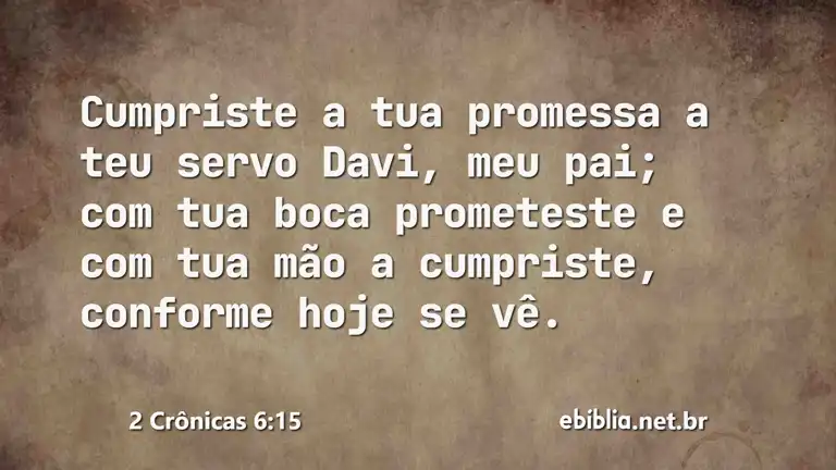 2 Crônicas 6:15