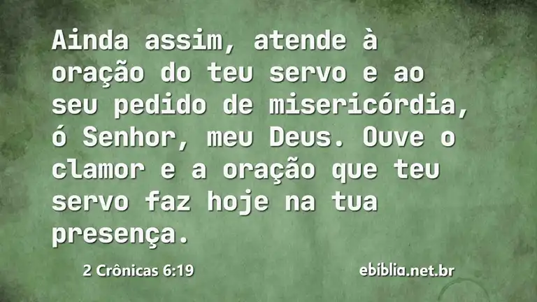 2 Crônicas 6:19