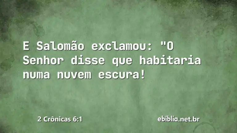 2 Crônicas 6:1