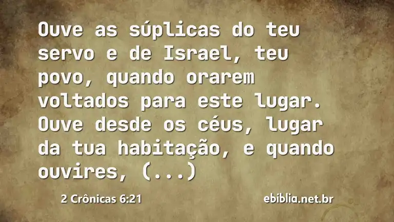 2 Crônicas 6:21