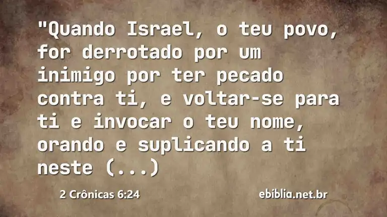 2 Crônicas 6:24