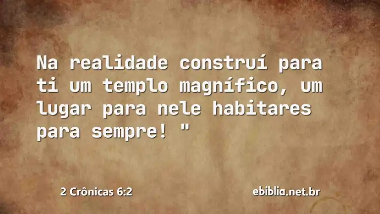 2 Crônicas 6:2