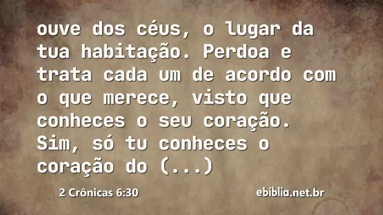 2 Crônicas 6:30