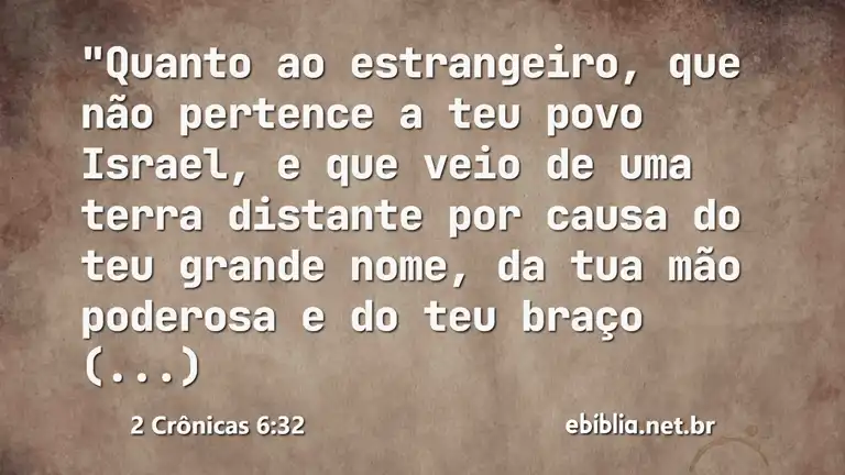 2 Crônicas 6:32