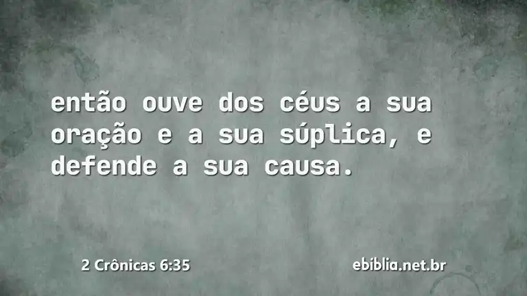 2 Crônicas 6:35