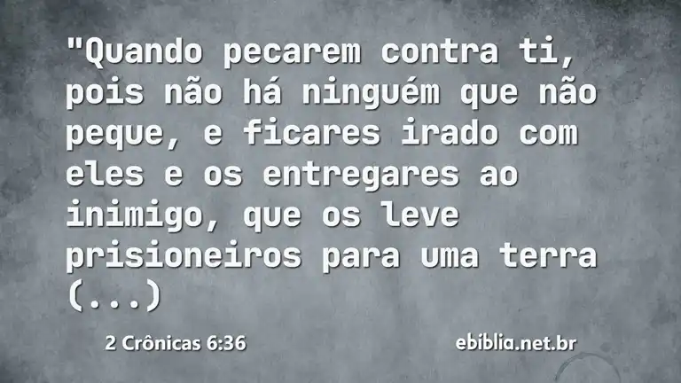 2 Crônicas 6:36