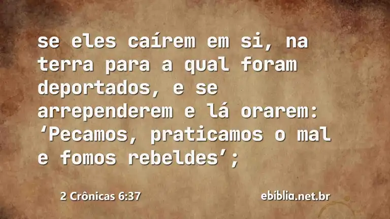 2 Crônicas 6:37