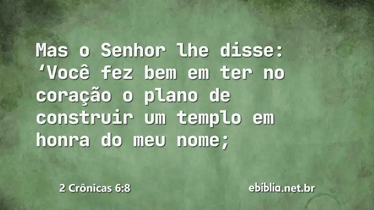 2 Crônicas 6:8