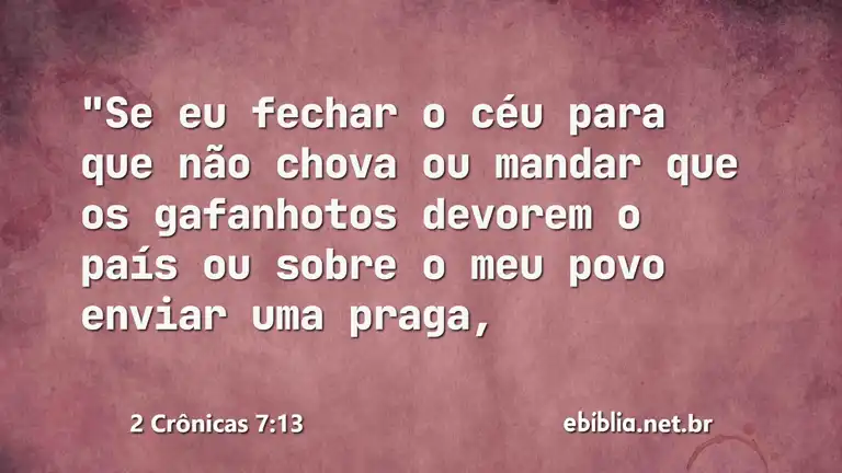 2 Crônicas 7:13