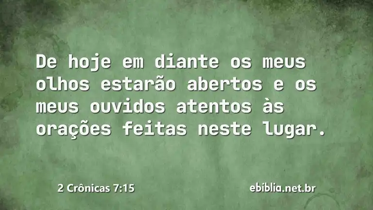 2 Crônicas 7:15