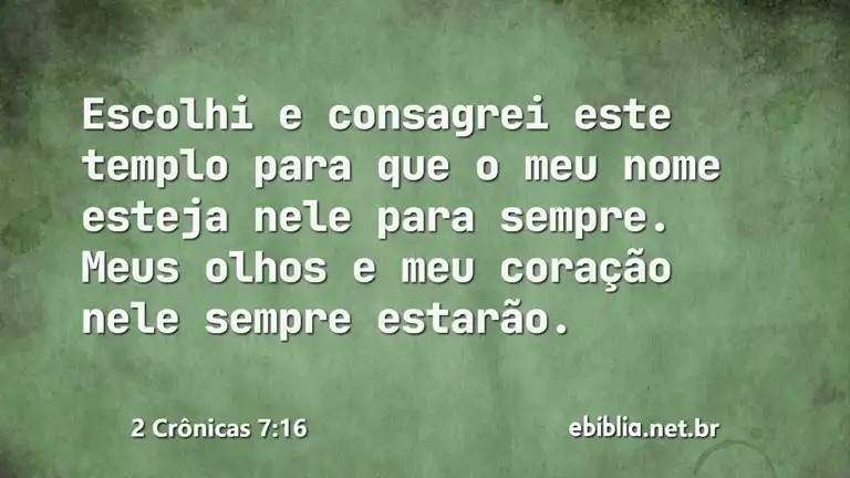 2 Crônicas 7:16