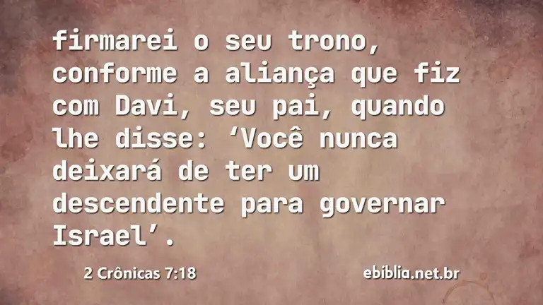 2 Crônicas 7:18