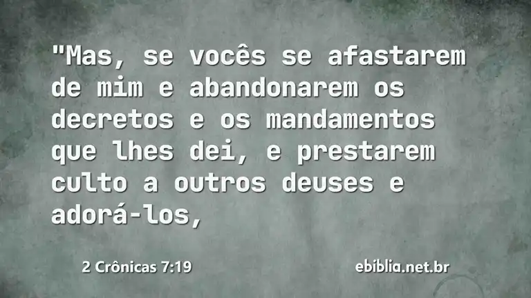 2 Crônicas 7:19