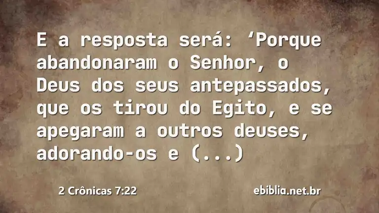 2 Crônicas 7:22