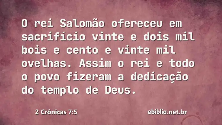 2 Crônicas 7:5