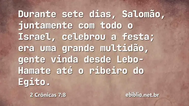 2 Crônicas 7:8