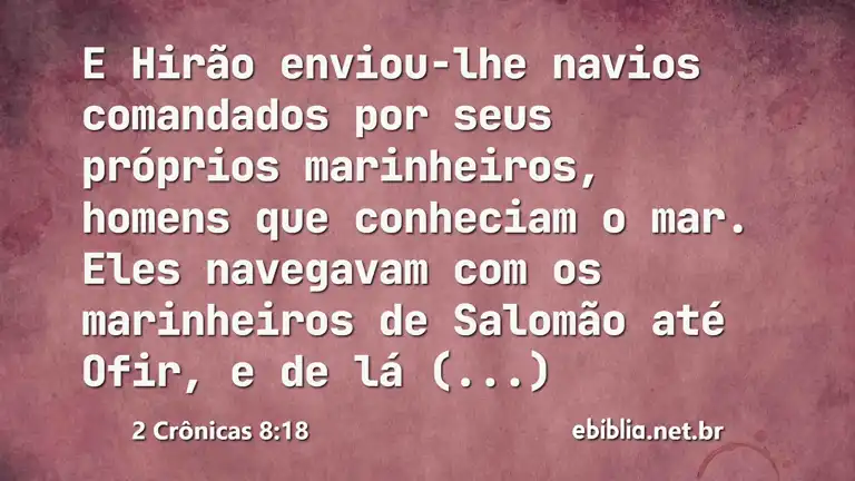 2 Crônicas 8:18