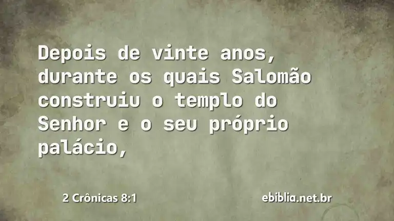 2 Crônicas 8:1