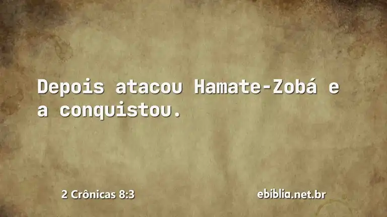 2 Crônicas 8:3