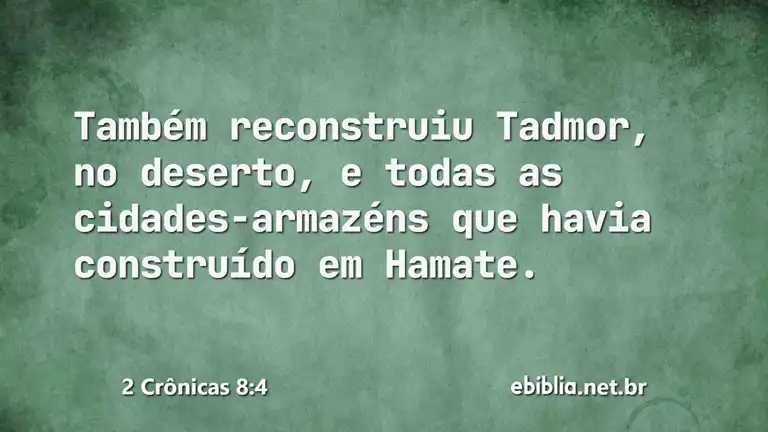 2 Crônicas 8:4