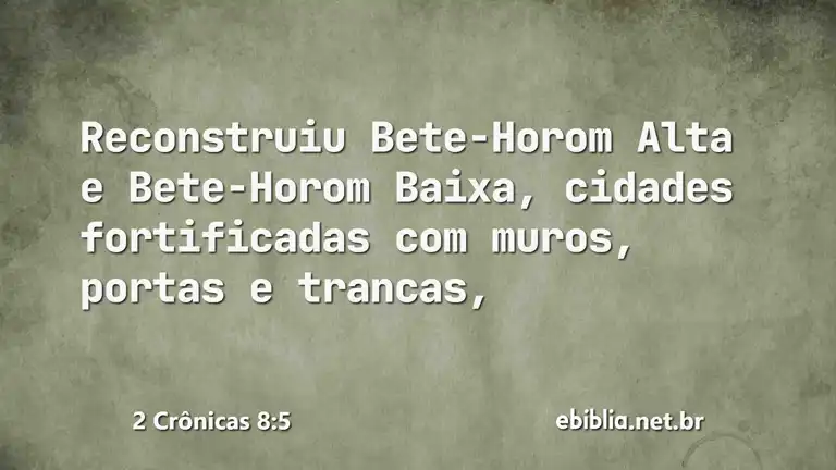 2 Crônicas 8:5