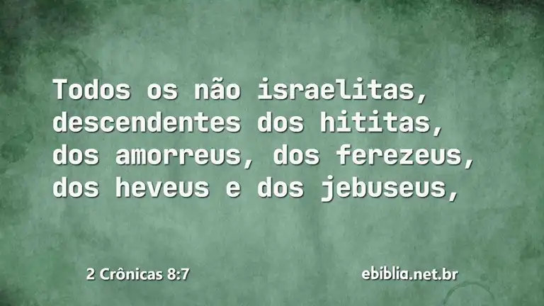 2 Crônicas 8:7