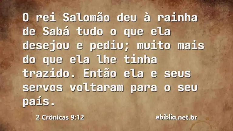 2 Crônicas 9:12