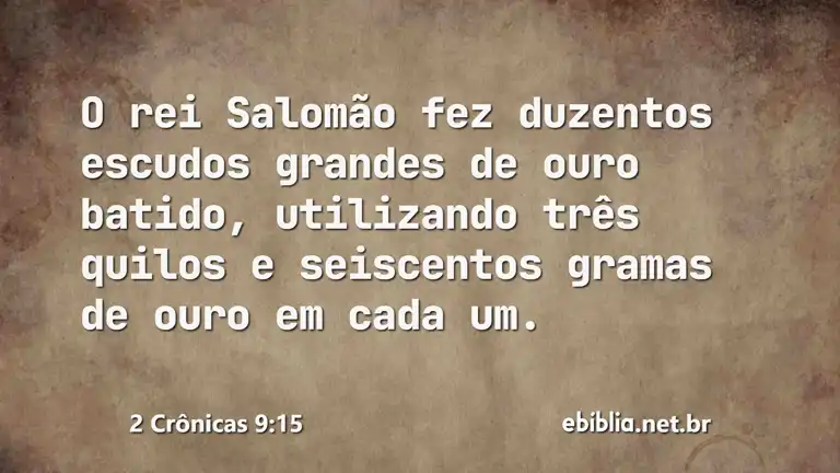 2 Crônicas 9:15