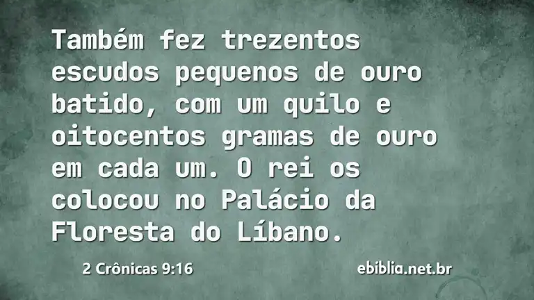 2 Crônicas 9:16