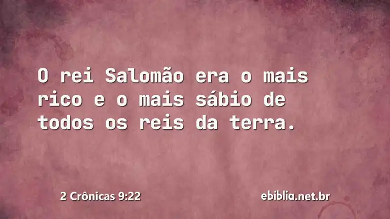 2 Crônicas 9:22