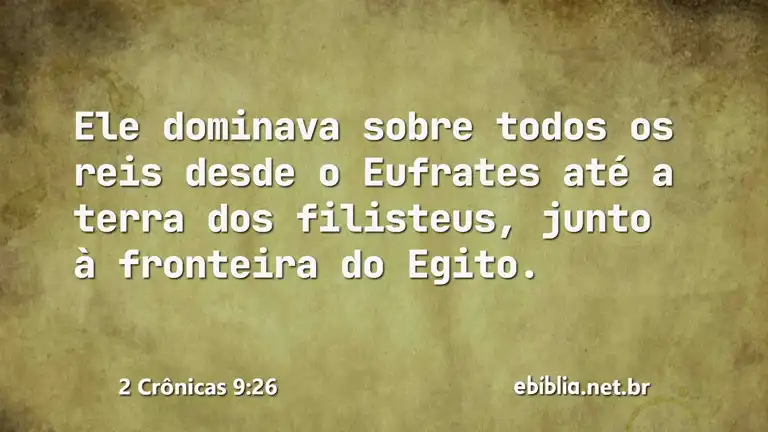 2 Crônicas 9:26