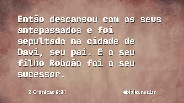 2 Crônicas 9:31