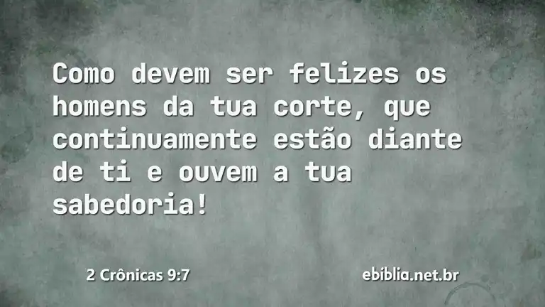 2 Crônicas 9:7