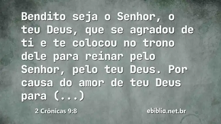 2 Crônicas 9:8