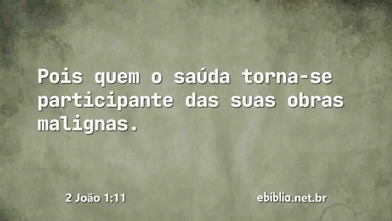 2 João 1:11