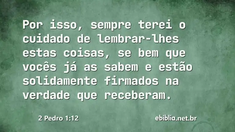 2 Pedro 1:12