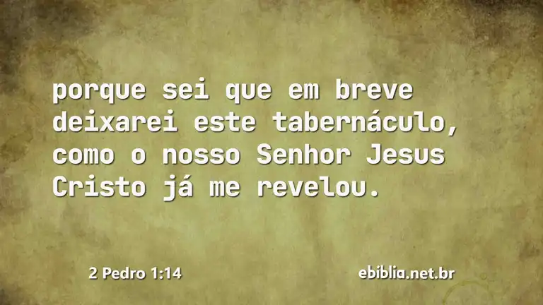 2 Pedro 1:14