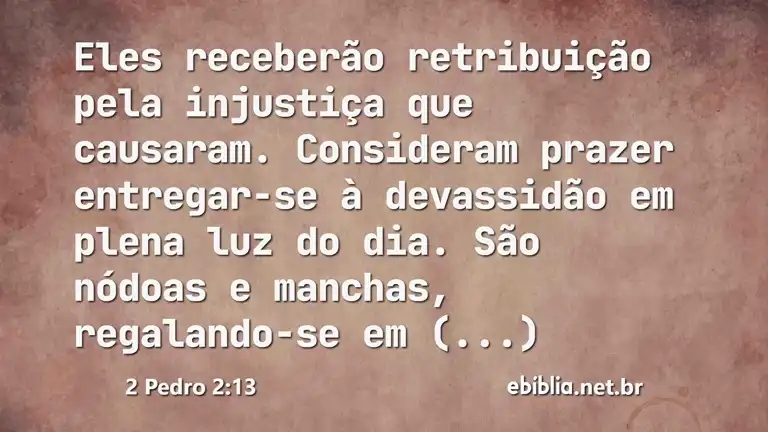 2 Pedro 2:13