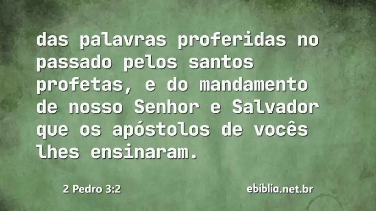 2 Pedro 3:2