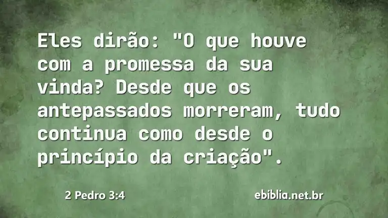 2 Pedro 3:4