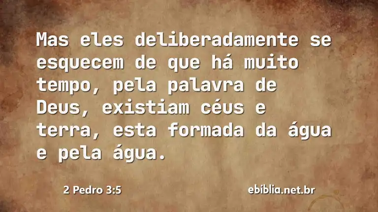 2 Pedro 3:5