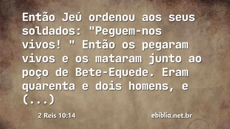 2 Reis 10:14